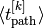 \langle t_{\text{path}}^{[k]} \rangle